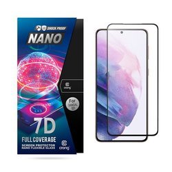 Crong 7D Nano Flexible Glass – Niepękające Szkło Hybrydowe 9H Na Cały Ekran Samsung Galaxy S21