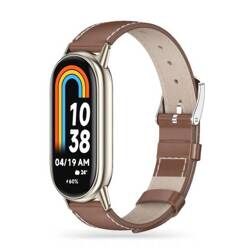 Tech-Protect Leatherfit Xiaomi Smart Band 8 / 8 Nfc Brown