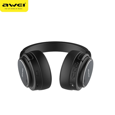 Awei Słuchawki Nauszne Bluetooth A950Bl Czarny/Black Anc