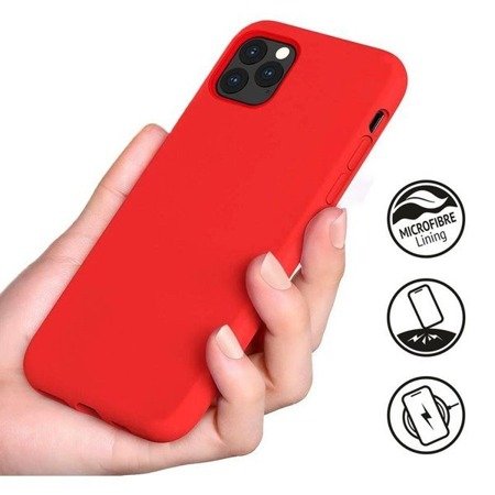 Crong Color Cover - Etui iPhone 11 Pro (Czerwony)