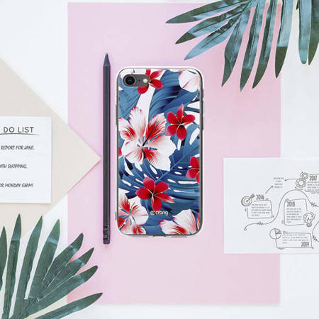 Crong Flower Case – Etui iPhone SE (2022/2020) / 8 / 7 (Wzór 03)