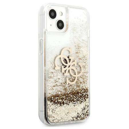 Etui Guess Liquid Glitter 4G Big Logo - iPhone 13 (Złoty)