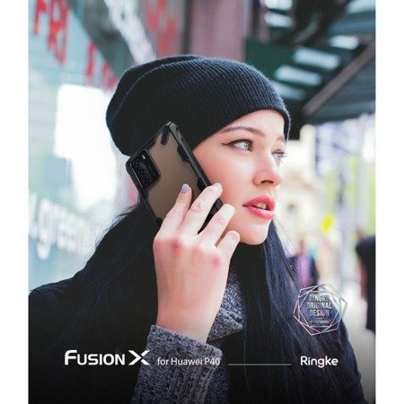 Etui Obudowa Ringke Fusion X Black Do Huawei P40