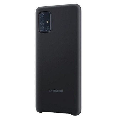 Etui Oryginalne Samsung A71 Silicone Cover Czarne