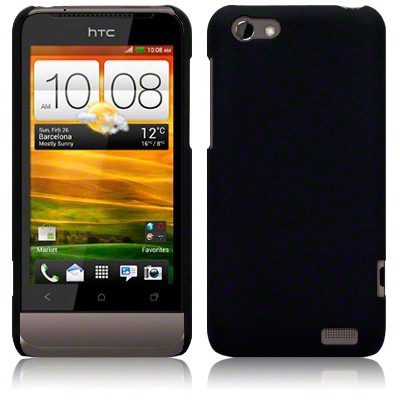 Etui Terrapin do HTC One V hybrydowe- czarny