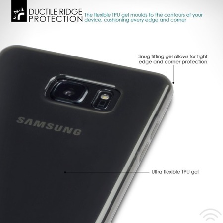Etui Terrapin do Samsung Galaxy Note FE / Note 7 żelowe przeźroczyste przydymione