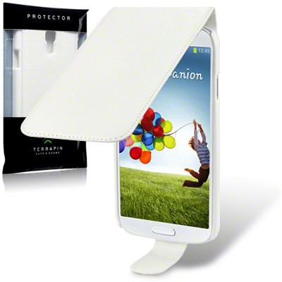 Etui Terrapin do Samsung i9500 Galaxy S4  skórzane - biały