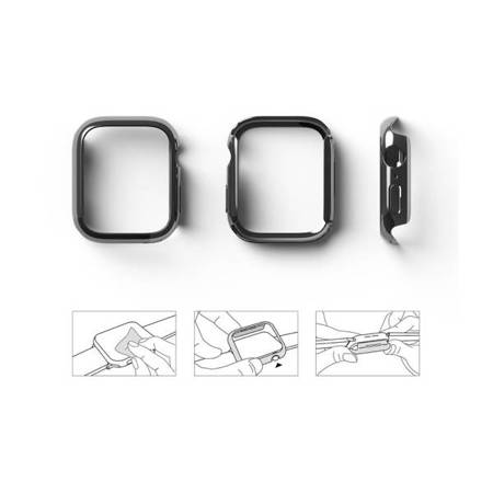 Ringke Slim 2-Pack Apple Watch 7 (45 Mm) Clear & Dark Chrome