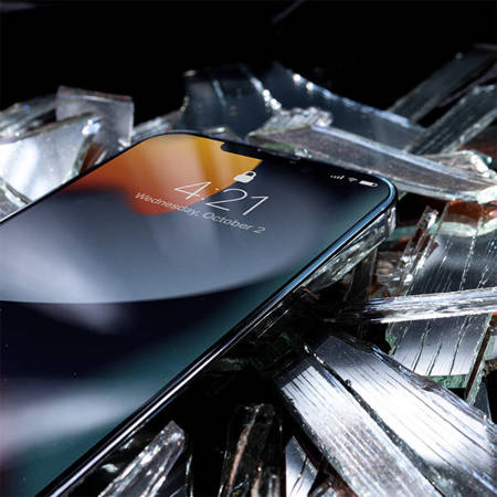 Szkło Hybrydowe Crong 7D Nano Flexible Glass Do iPhone 13 Mini