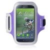 Etui sportowe Shocksock do Samsung i9500 Galaxy S4 odblaskowe - fioletowy