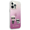 Karl Lagerfeld Ikonik & Choupette - Etui iPhone 13 Pro Max (Różowy)