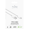 Puro White - Kabel Połączeniowy USB-A / USB-C 1 M (Biały)